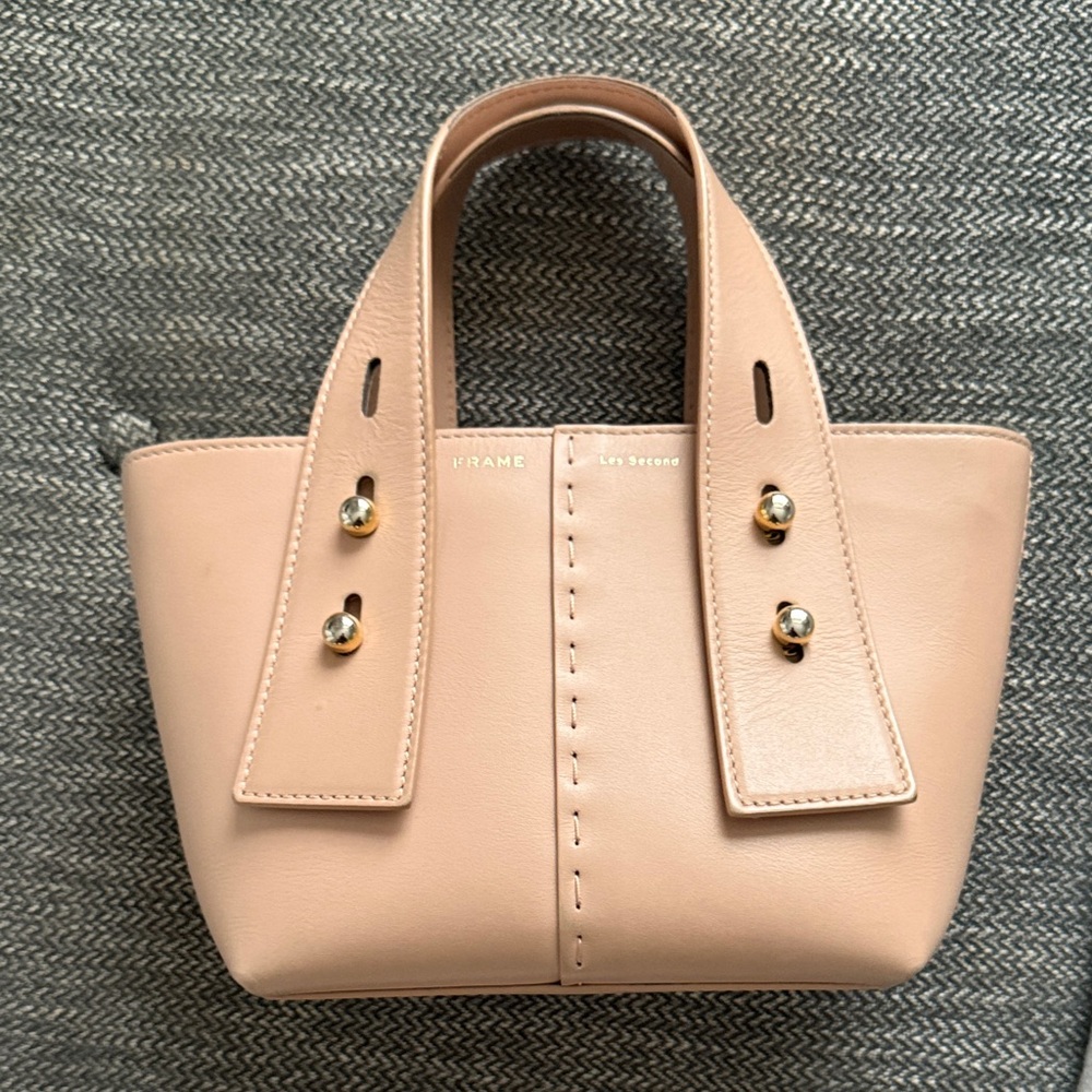 Frame Denim Women's Pink Mini Bag with Gold Accents